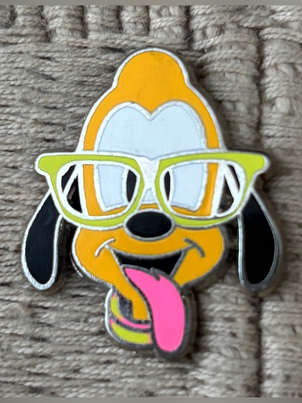DISNEY 2012 Nerds Rock! Pluto in Glasses Pin